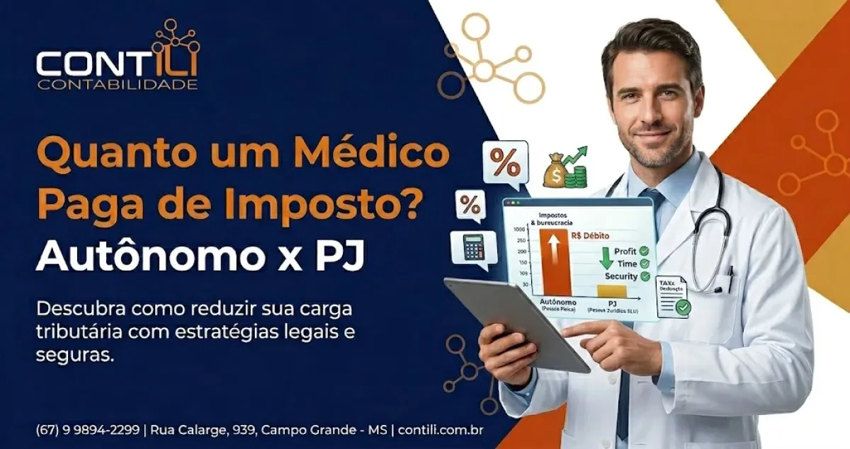 Quanto um médico paga de imposto? Autônomo x PJ 14 quanto um medico paga de imposto