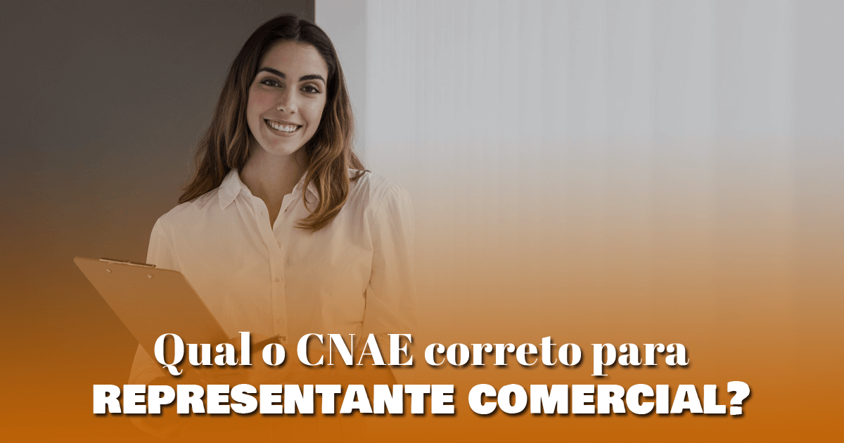 Qual o CNAE correto para representante comercial?