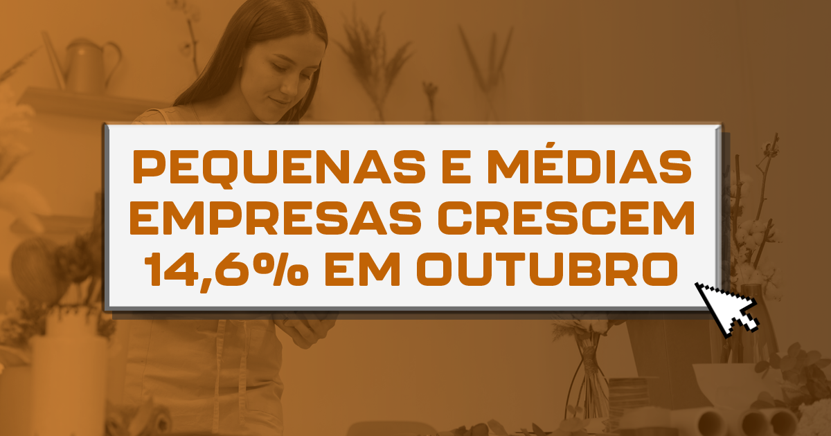 Pequenas e médias empresas crescem 14,6% em outubro