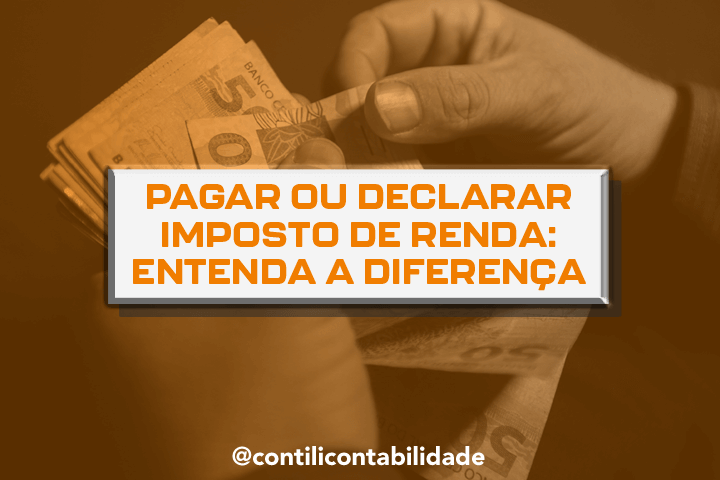 Pagar ou declarar imposto de renda: entenda a diferença  21 Pagar ou declarar imposto de renda: entenda a diferença